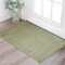 Edge Collections - 3' X 5' - Green - Hand Woven Striped Area Rug for Home Decor - 1 Piece
